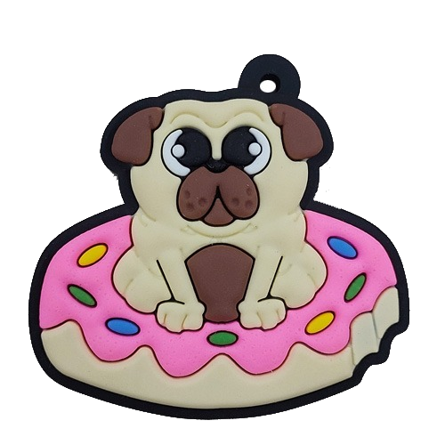 Chaveiro Pug Donuts